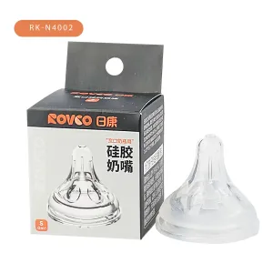 Rovco Real Mommy Teats Wide Neck Nipple RK-N4002 Size-S (0 Month+)